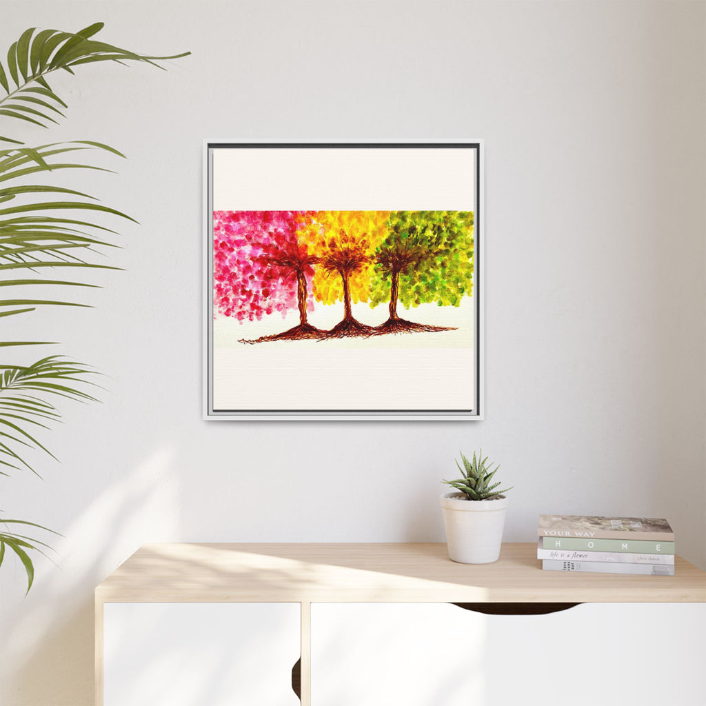 'Serendipity' - Matte Canvas, Framed (Multi-color)