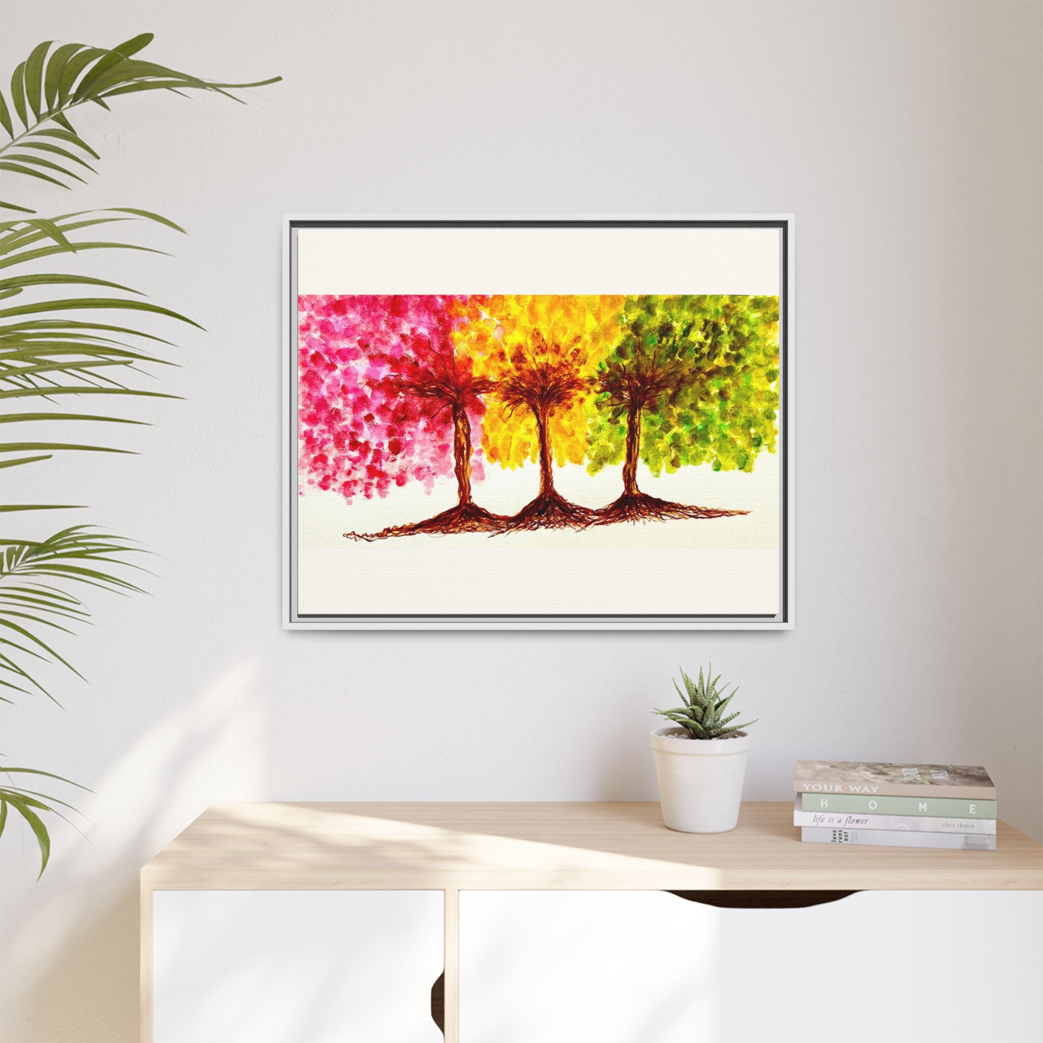 'Serendipity' - Matte Canvas, Framed (Multi-color)