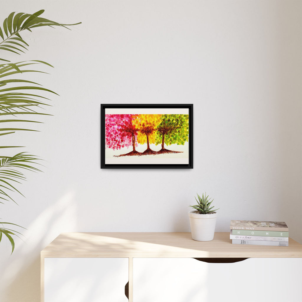 'Serendipity' - Matte Canvas, Framed (Multi-color)
