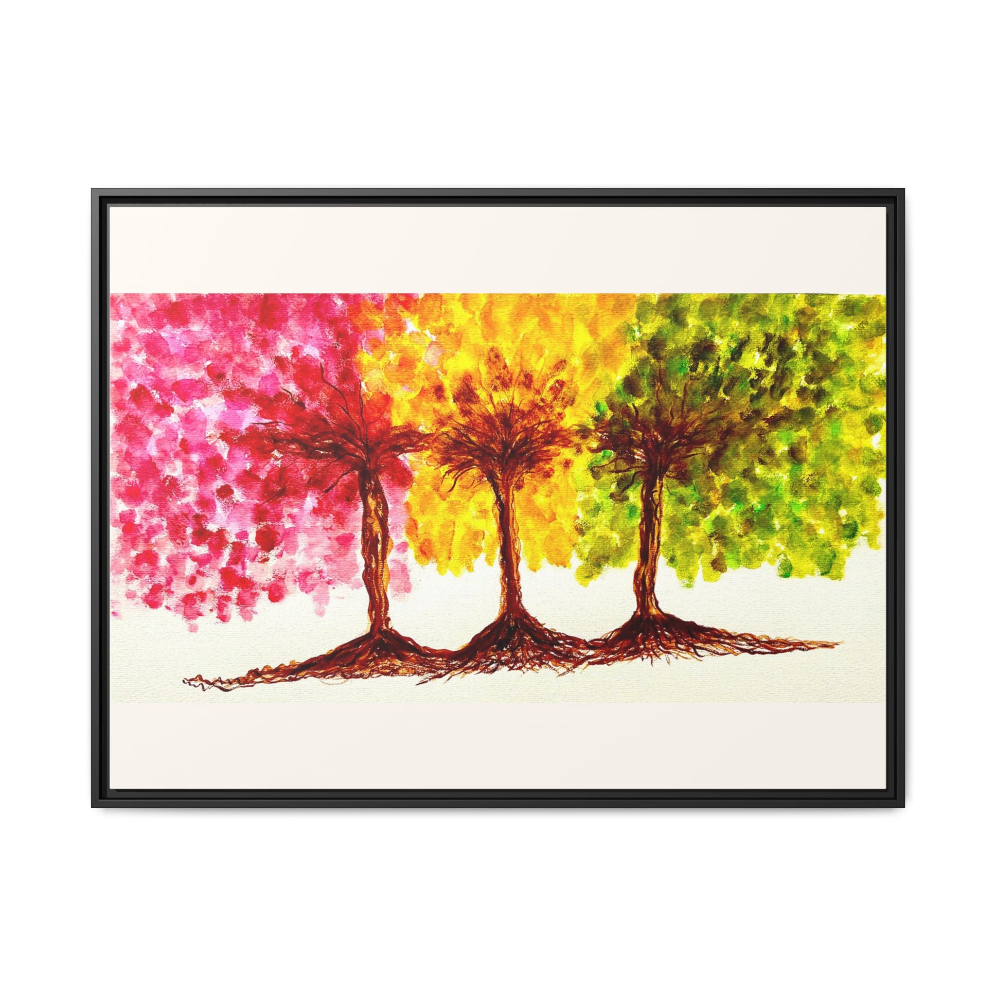 'Serendipity' - Matte Canvas, Framed (Multi-color)