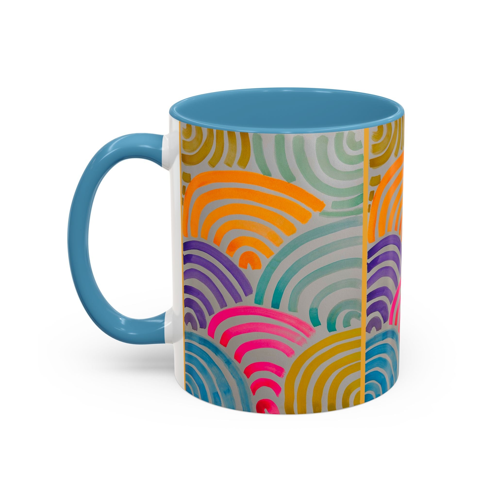 'Neon Arc' - Accent Coffee Mug (11, 15oz)