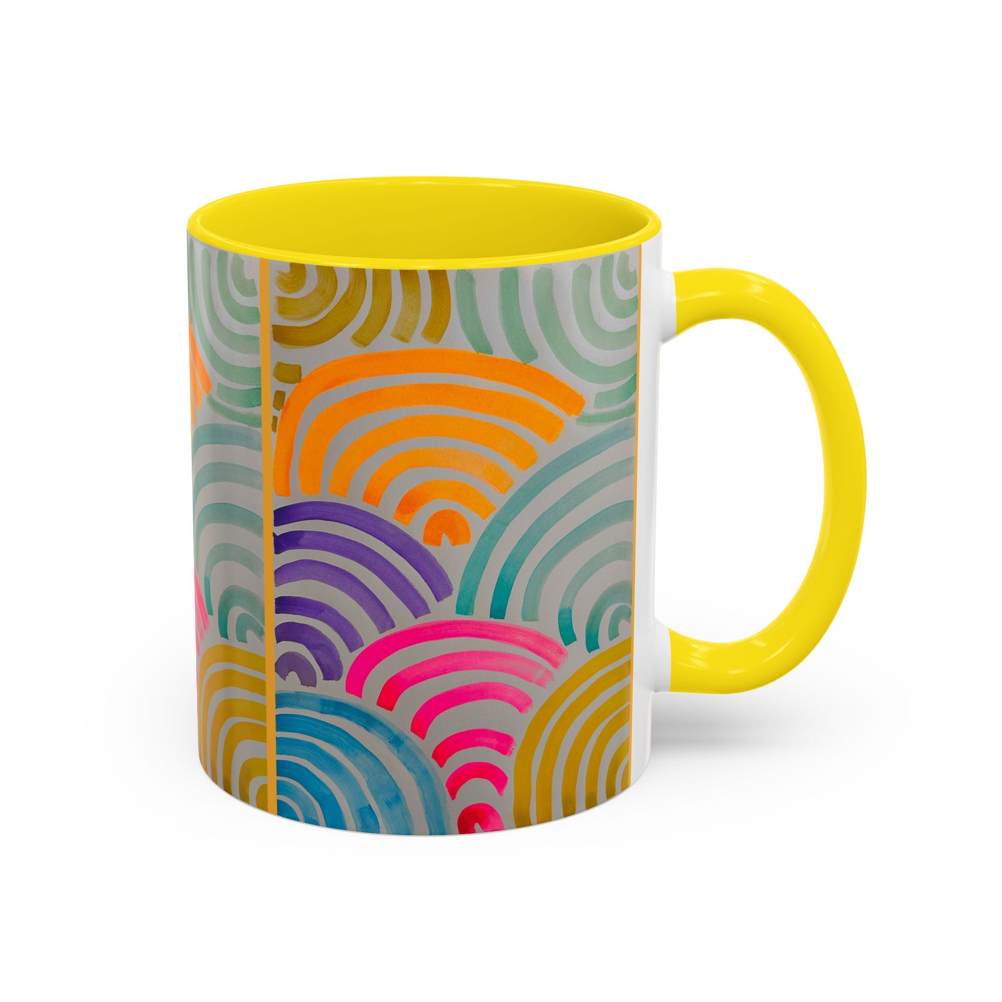 'Neon Arc' - Accent Coffee Mug (11, 15oz)