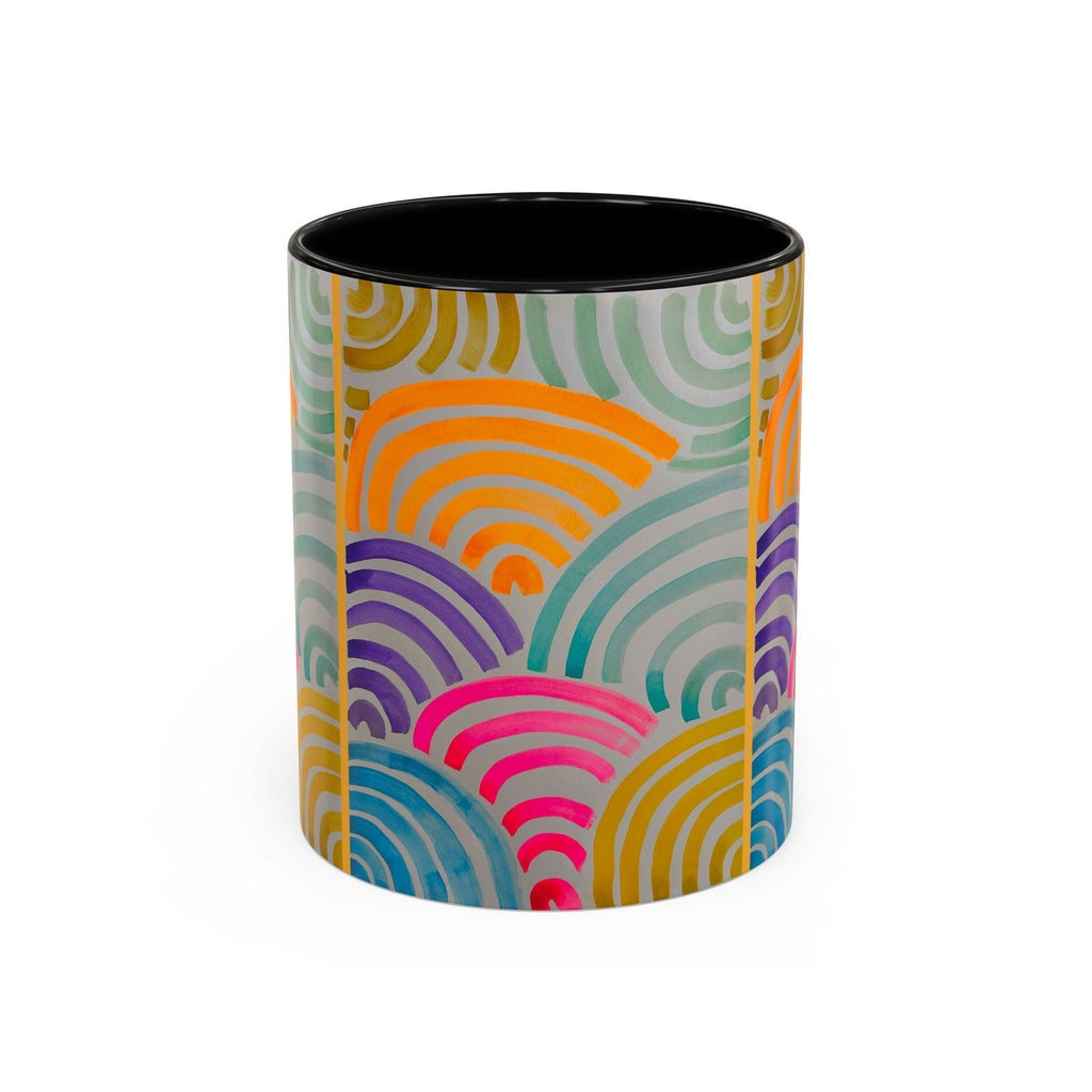 'Neon Arc' - Accent Coffee Mug (11, 15oz)