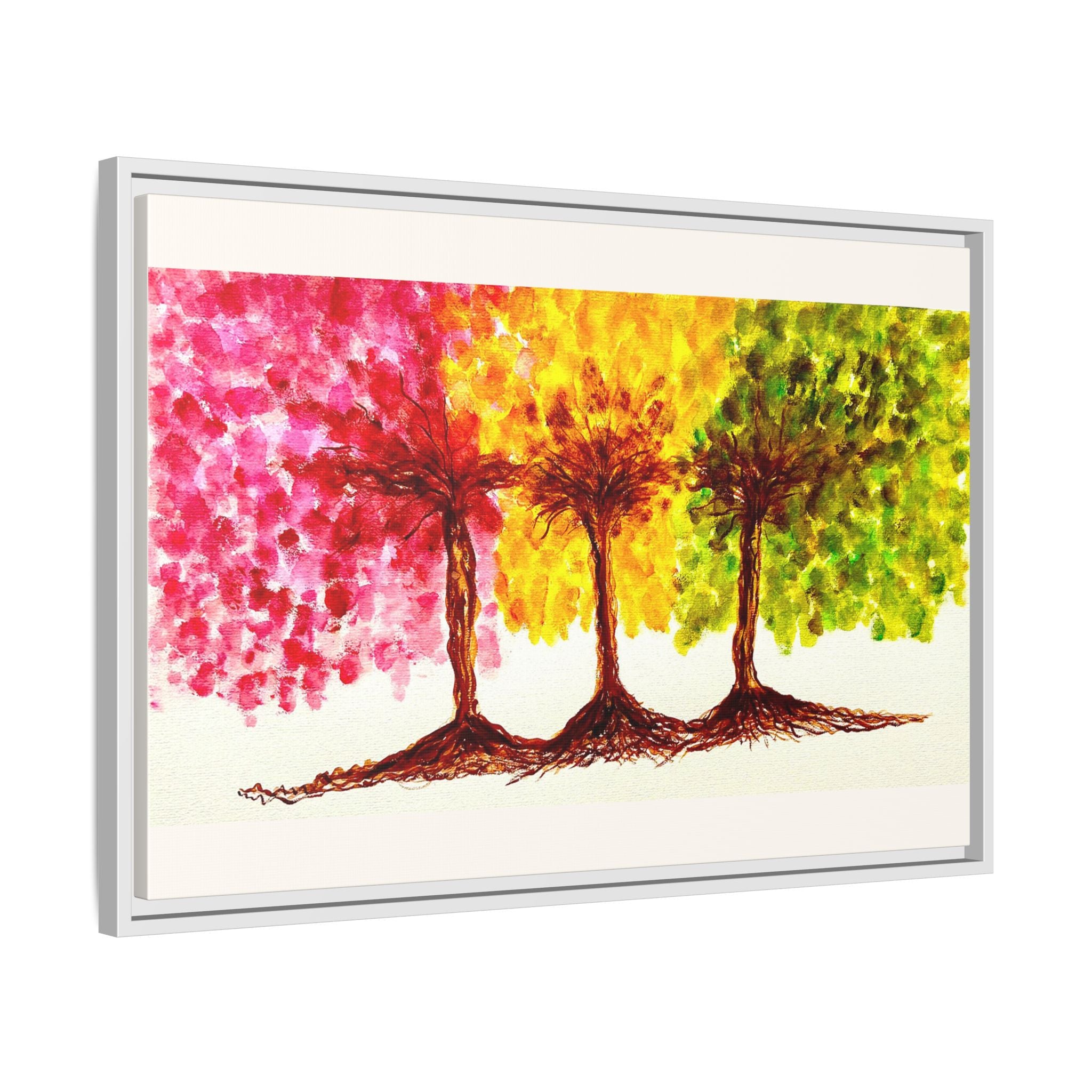 'Serendipity' - Matte Canvas, Framed (Multi-color)