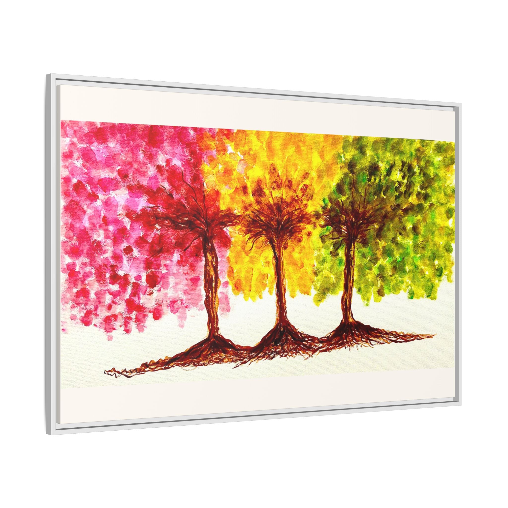 'Serendipity' - Matte Canvas, Framed (Multi-color)