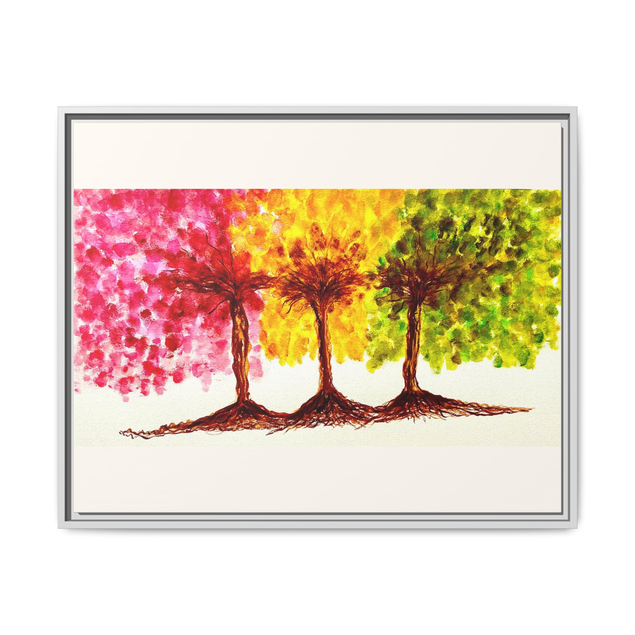 'Serendipity' - Matte Canvas, Framed (Multi-color)