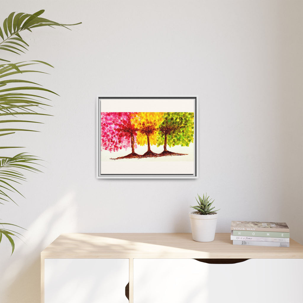 'Serendipity' - Matte Canvas, Framed (Multi-color)