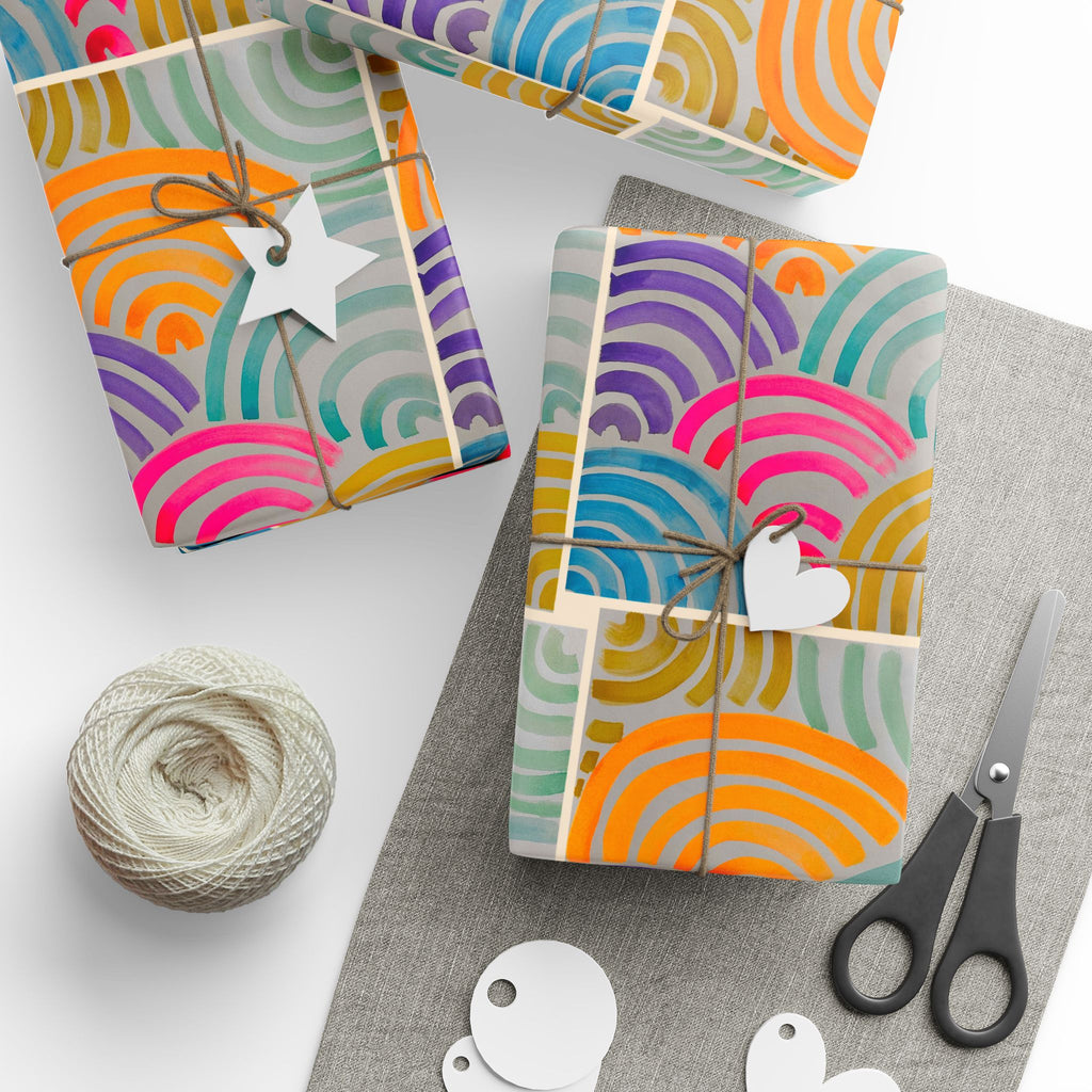 'Neon Arc' - Wrapping Paper