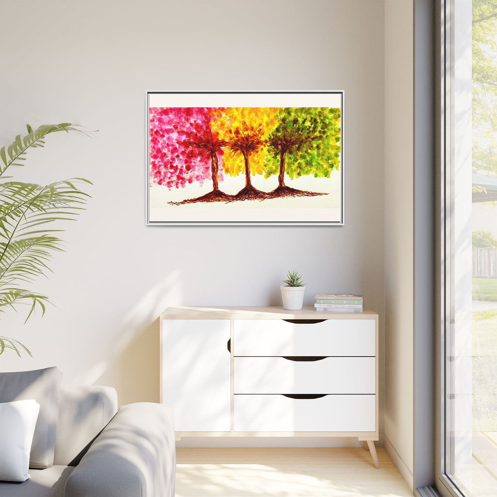 'Serendipity' - Matte Canvas, Framed (Multi-color)