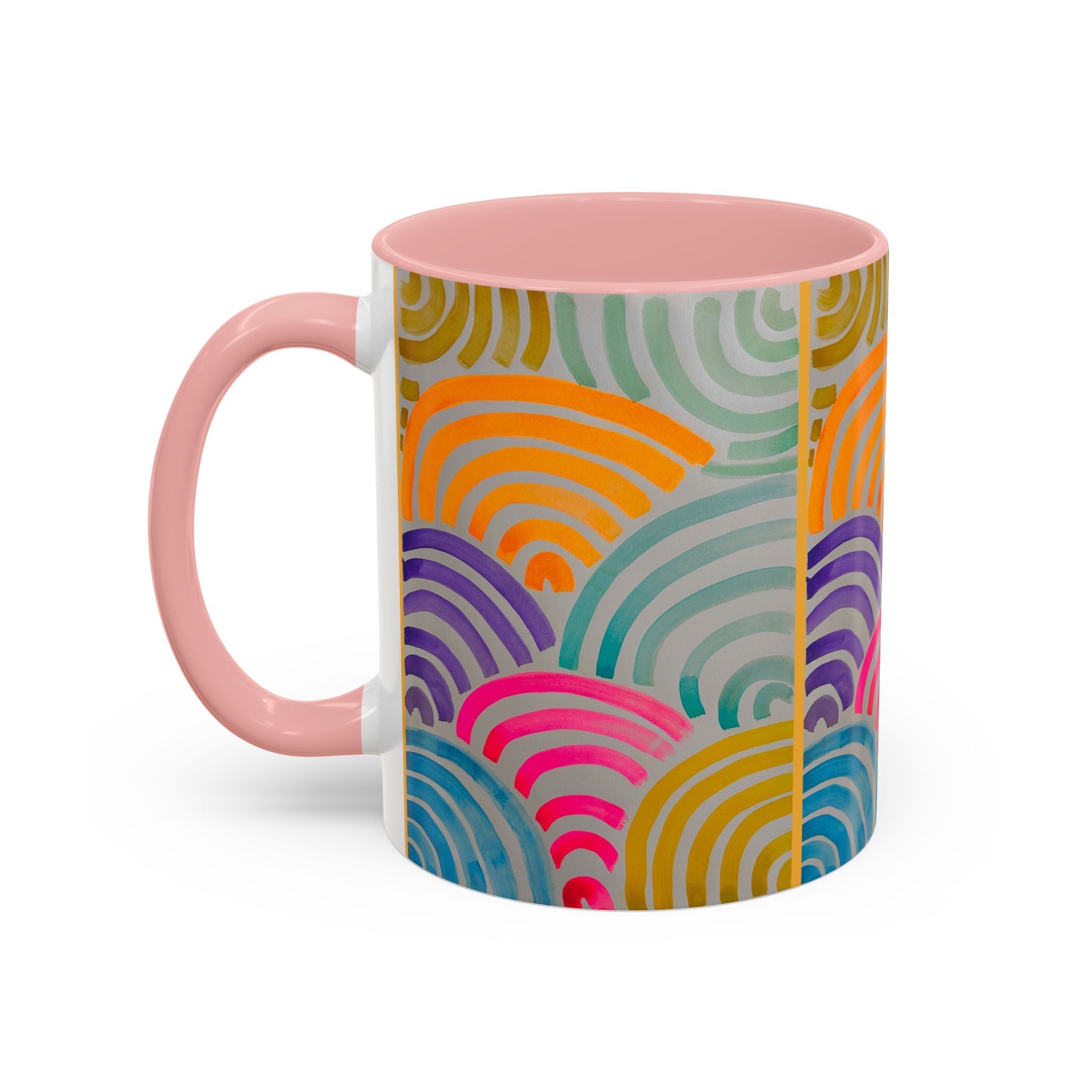 'Neon Arc' - Accent Coffee Mug (11, 15oz)