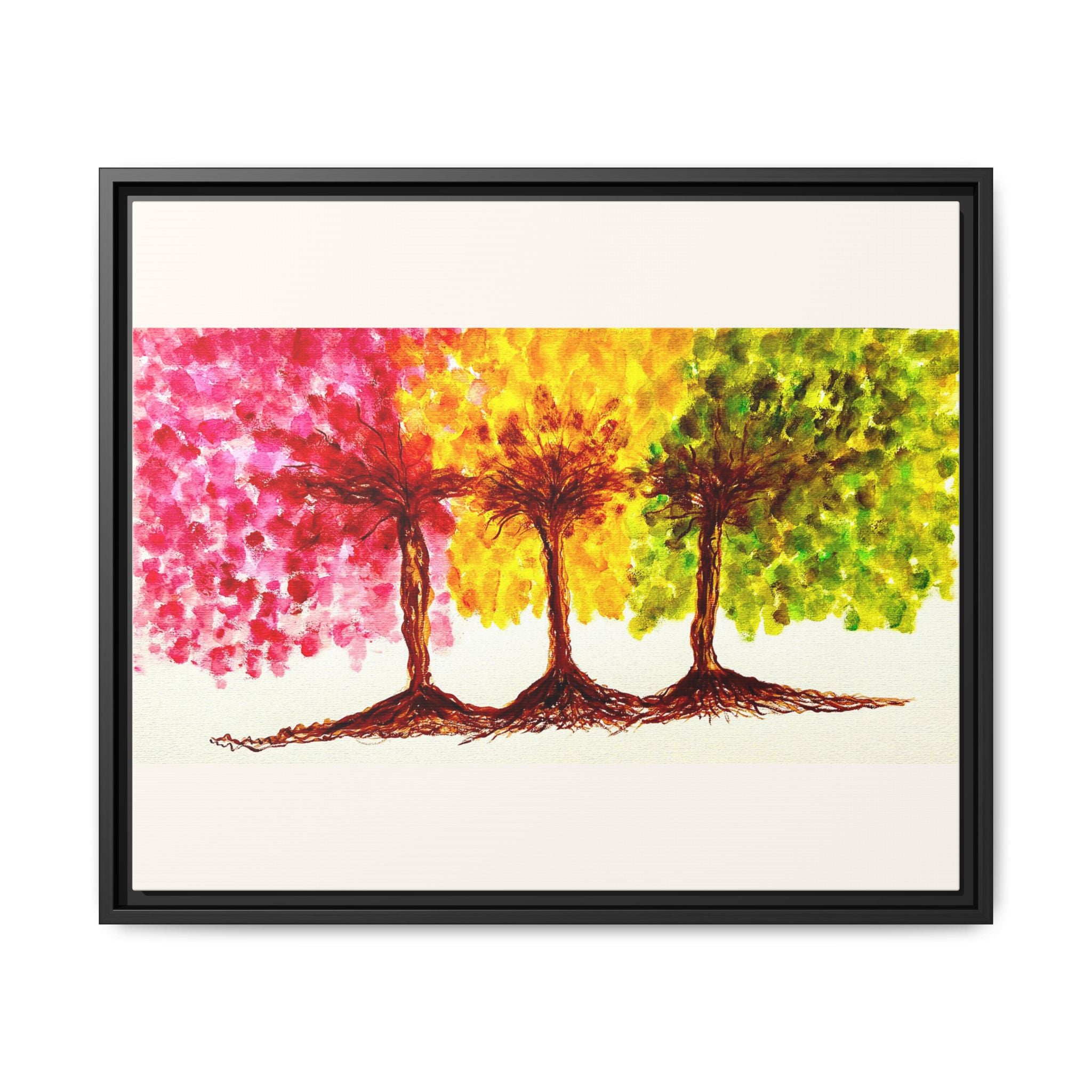 'Serendipity' - Matte Canvas, Framed (Multi-color)