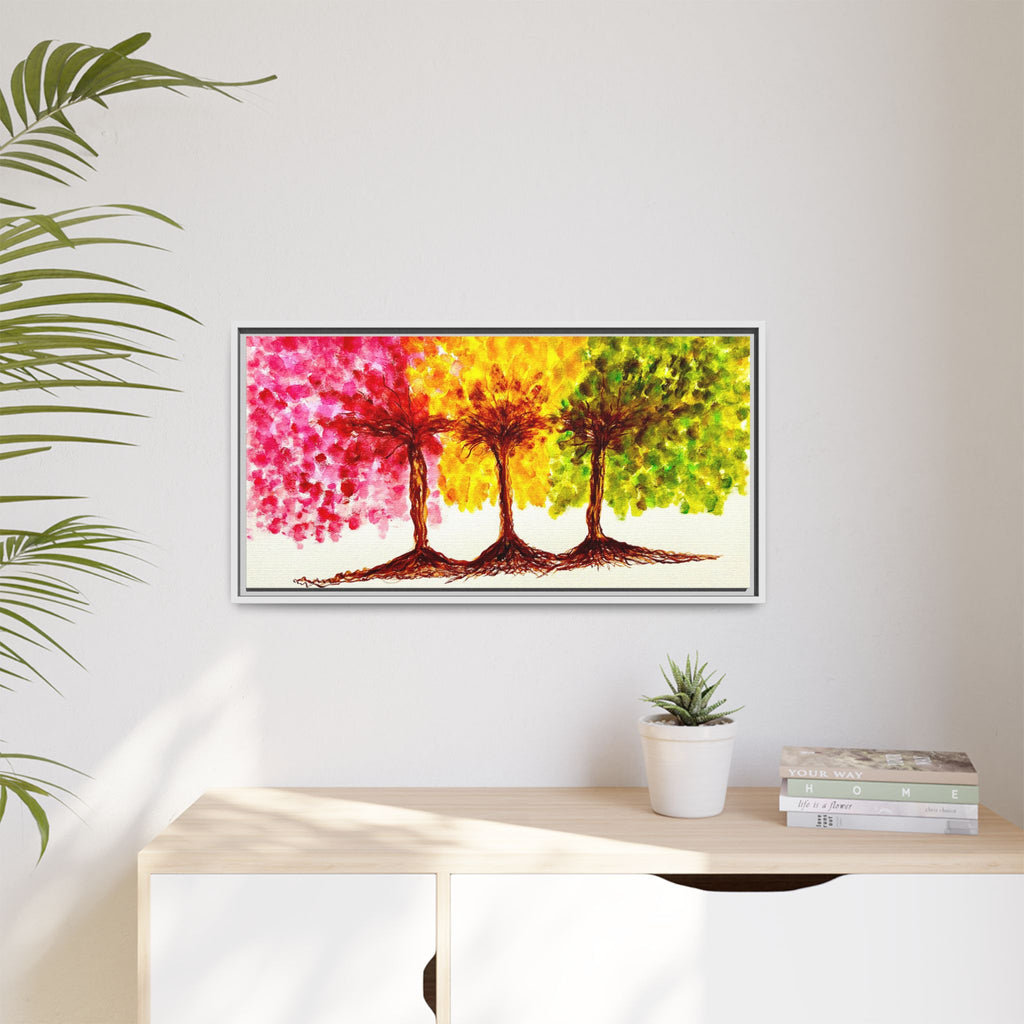 'Serendipity' - Matte Canvas, Framed (Multi-color)