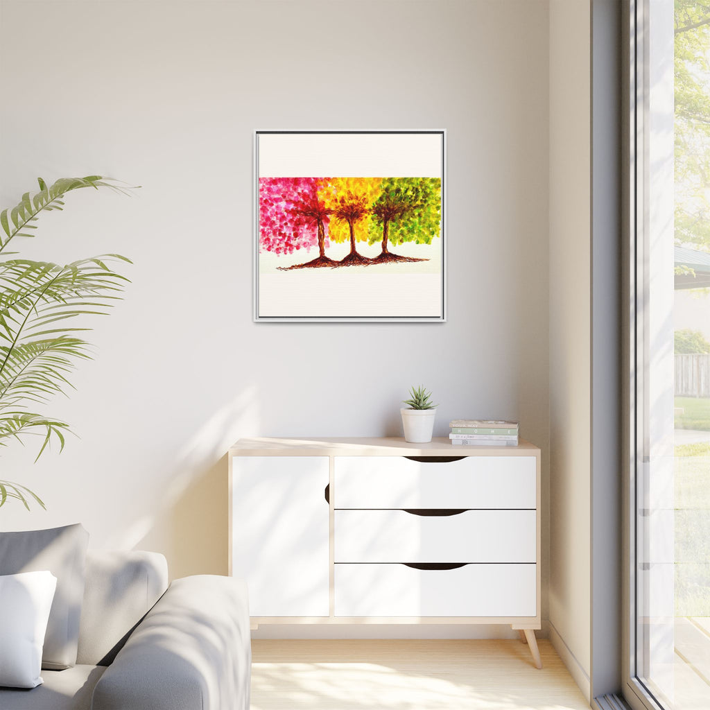 'Serendipity' - Matte Canvas, Framed (Multi-color)