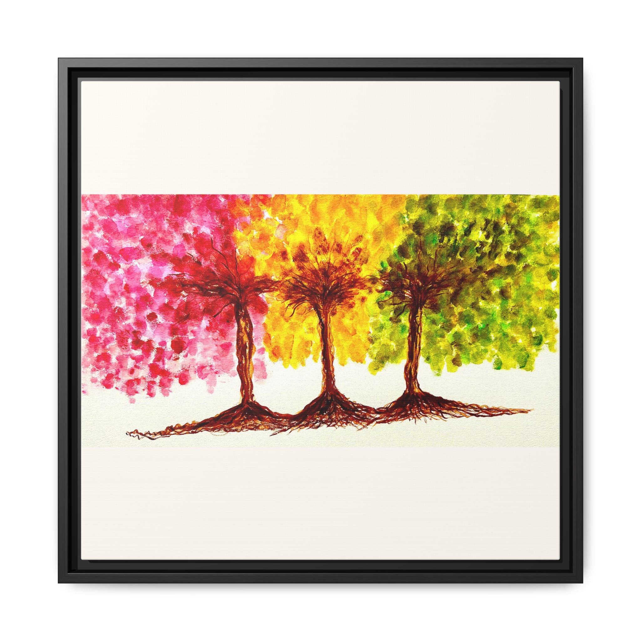 'Serendipity' - Matte Canvas, Framed (Multi-color)