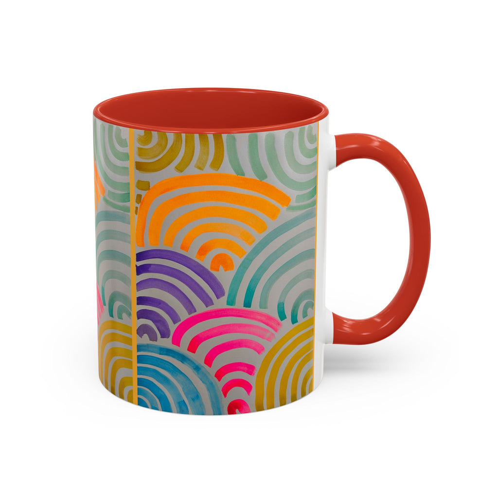 'Neon Arc' - Accent Coffee Mug (11, 15oz)