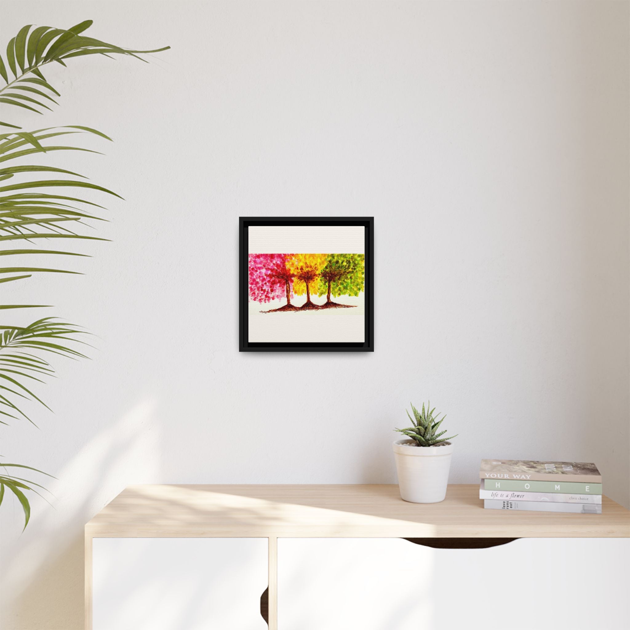 'Serendipity' - Matte Canvas, Framed (Multi-color)