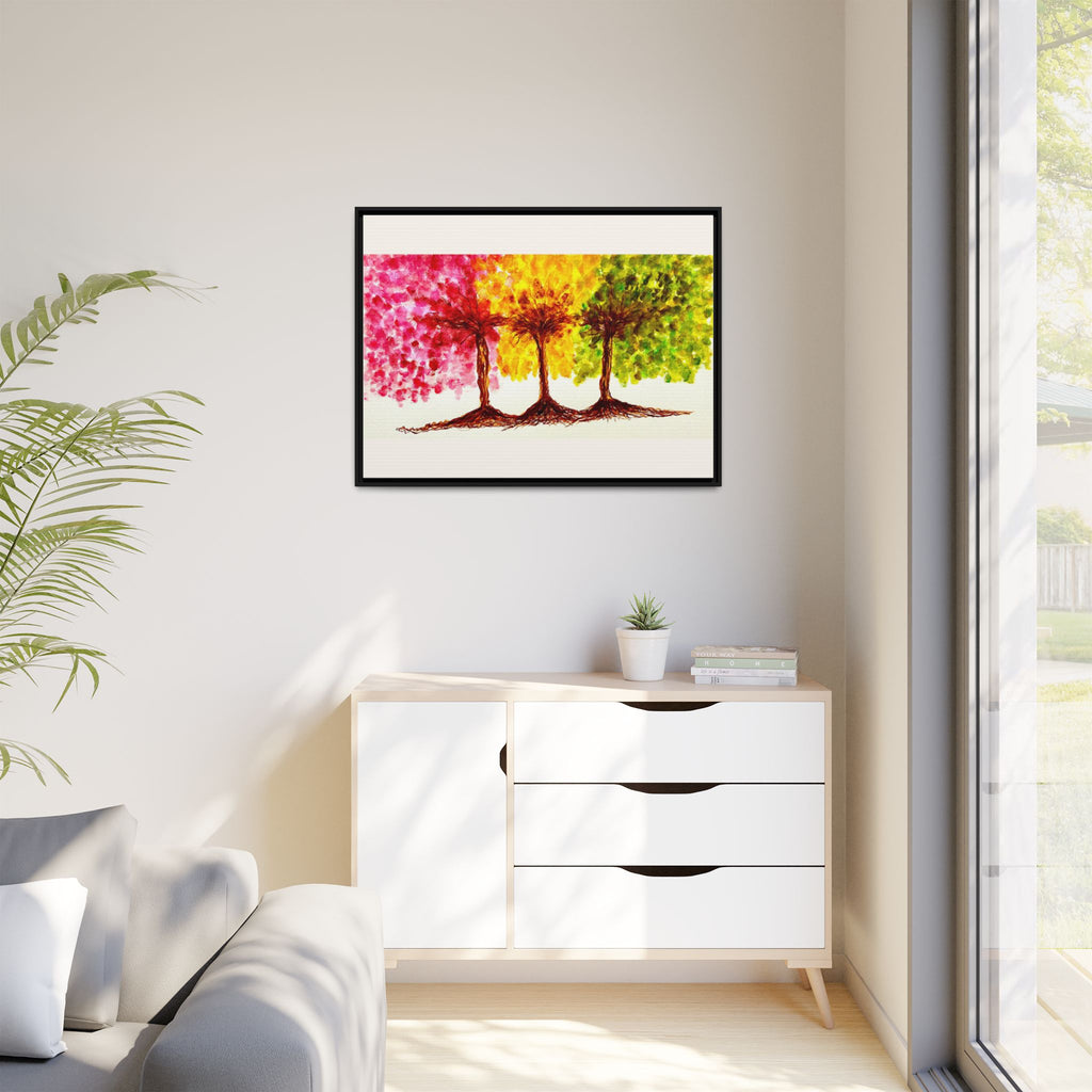 'Serendipity' - Matte Canvas, Framed (Multi-color)