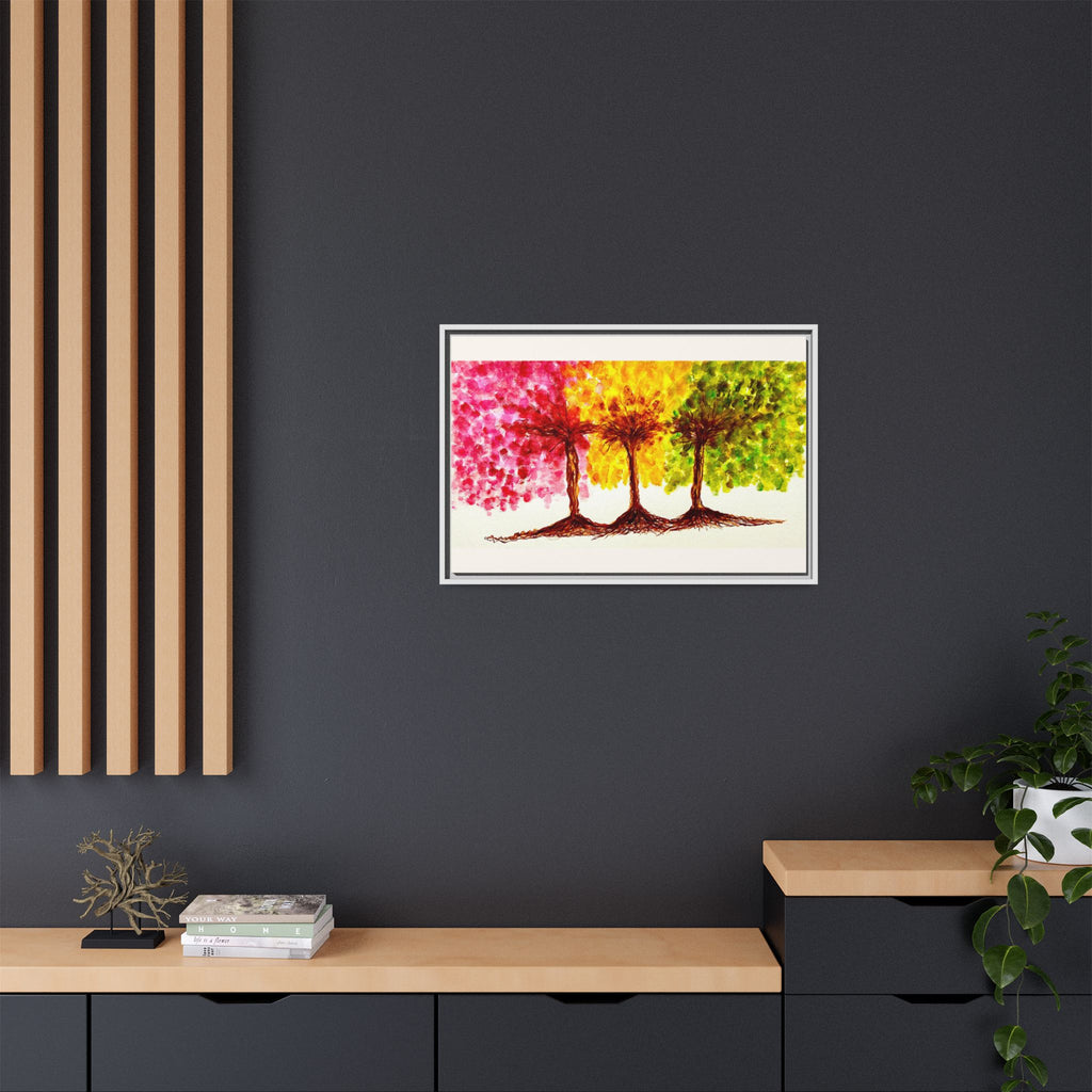 'Serendipity' - Matte Canvas, Framed (Multi-color)