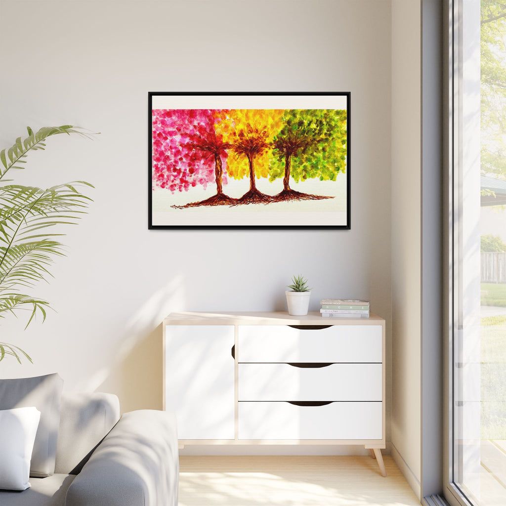 'Serendipity' - Matte Canvas, Framed (Multi-color)