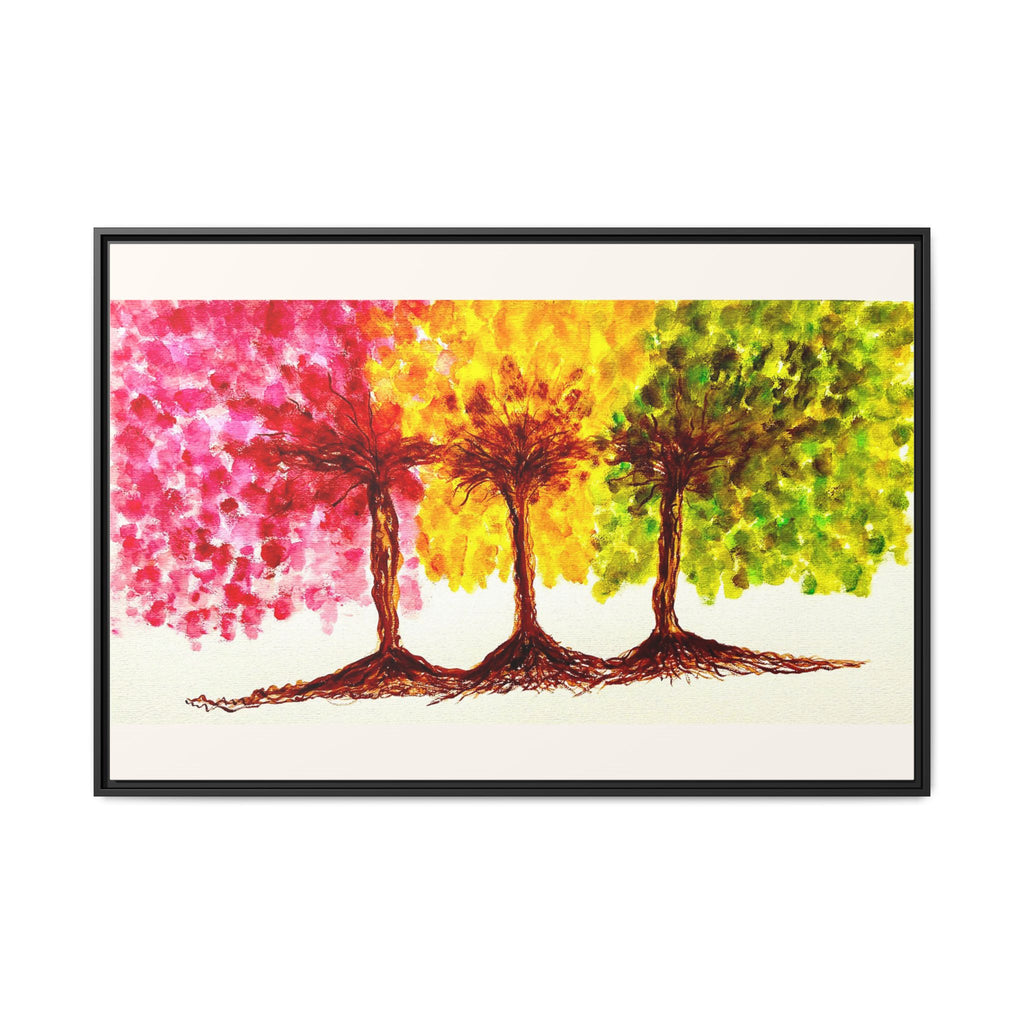 'Serendipity' - Matte Canvas, Framed (Multi-color)