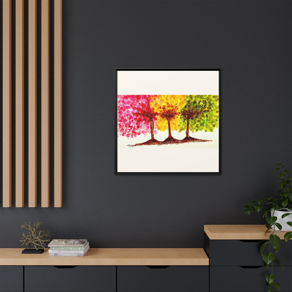 'Serendipity' - Matte Canvas, Framed (Multi-color)