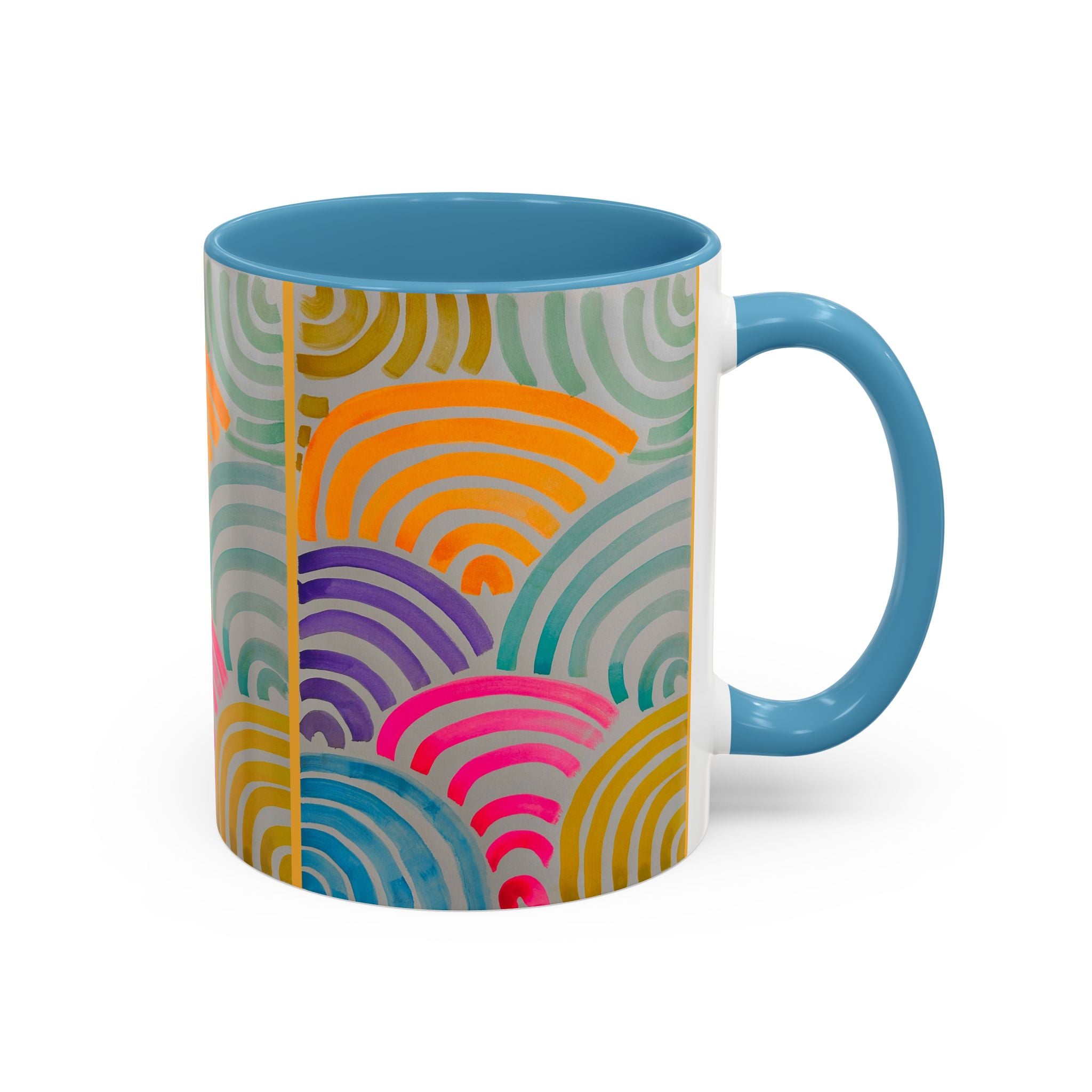 'Neon Arc' - Accent Coffee Mug (11, 15oz)