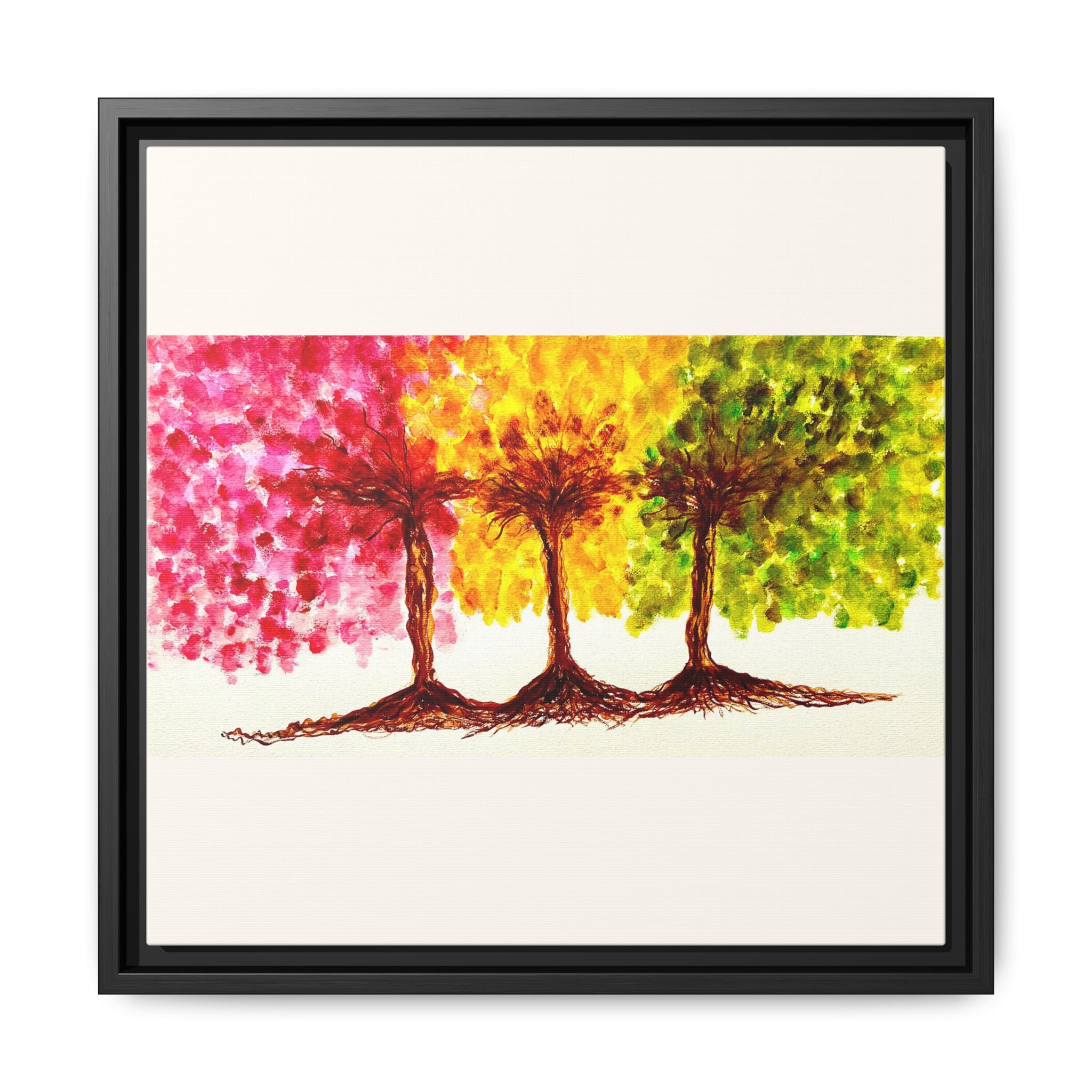 'Serendipity' - Matte Canvas, Framed (Multi-color)