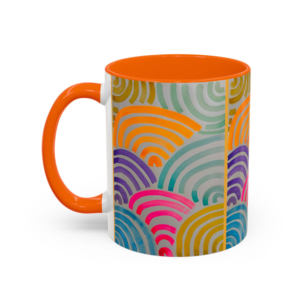'Neon Arc' - Accent Coffee Mug (11, 15oz)
