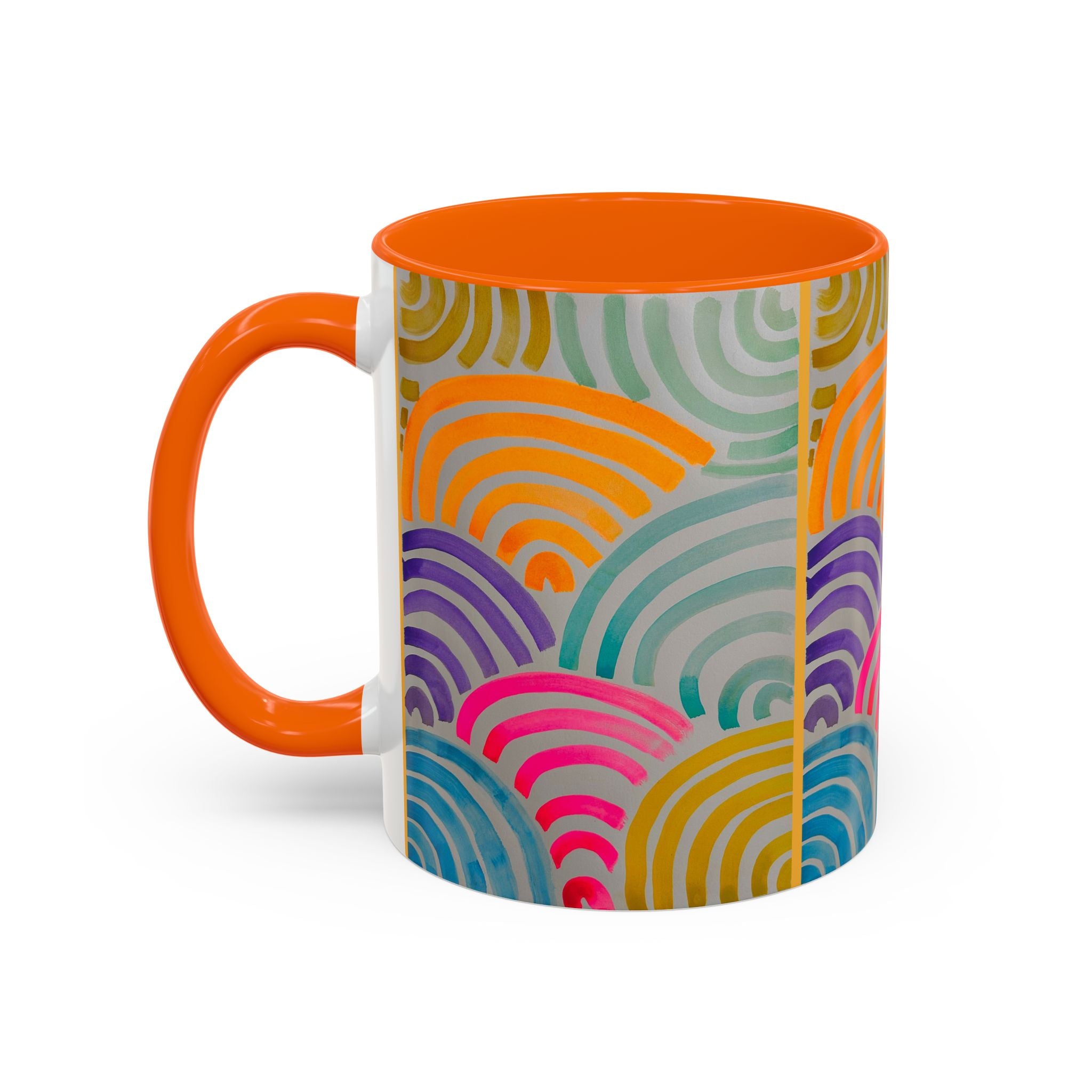 'Neon Arc' - Accent Coffee Mug (11, 15oz)