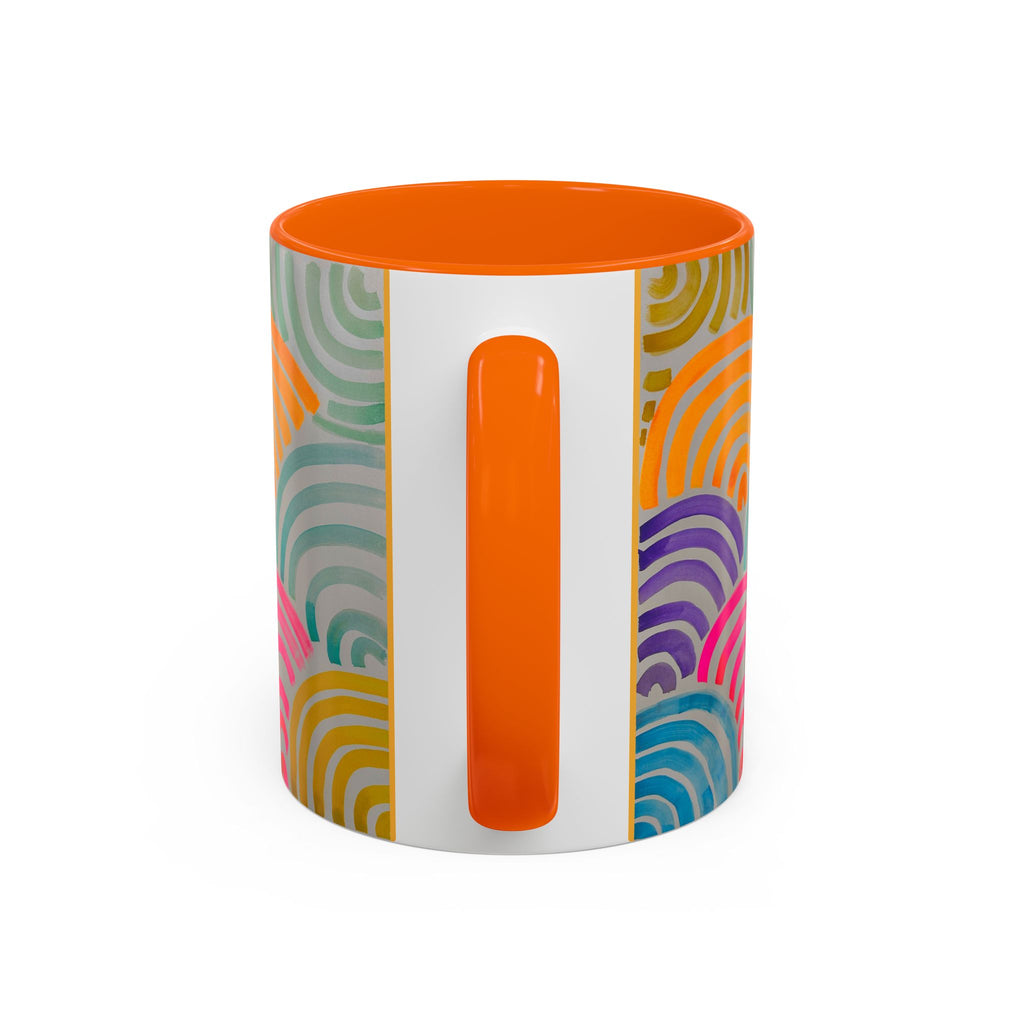 'Neon Arc' - Accent Coffee Mug (11, 15oz)