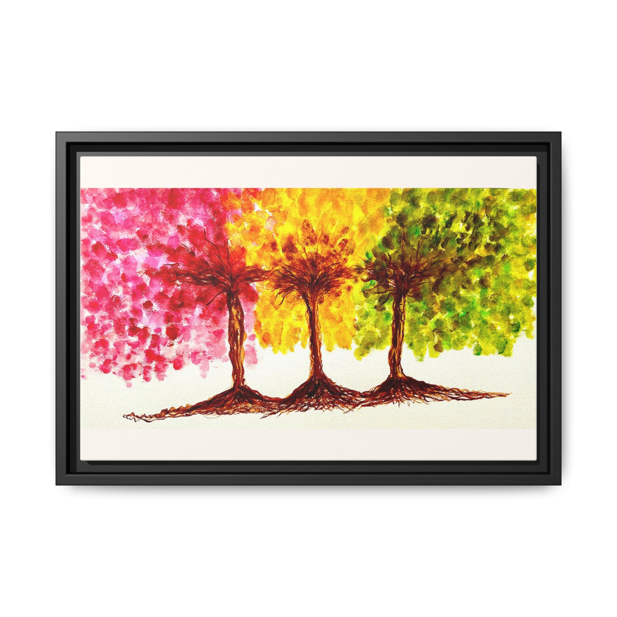 'Serendipity' - Matte Canvas, Framed (Multi-color)