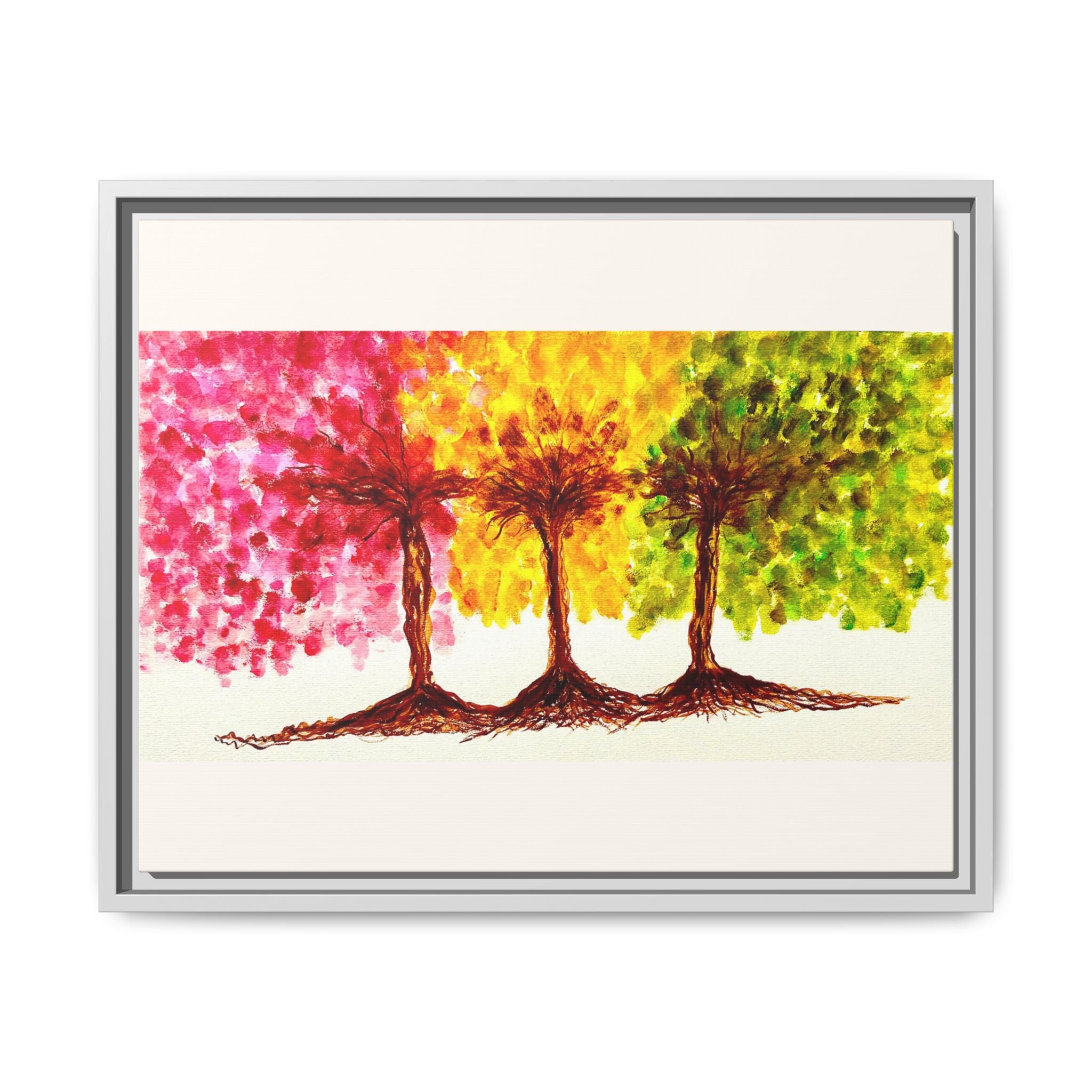 'Serendipity' - Matte Canvas, Framed (Multi-color)