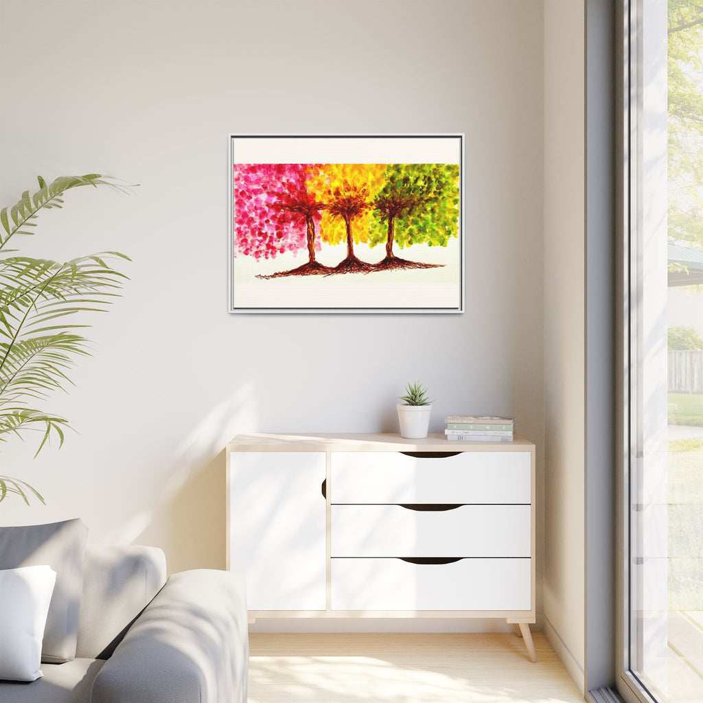 'Serendipity' - Matte Canvas, Framed (Multi-color)