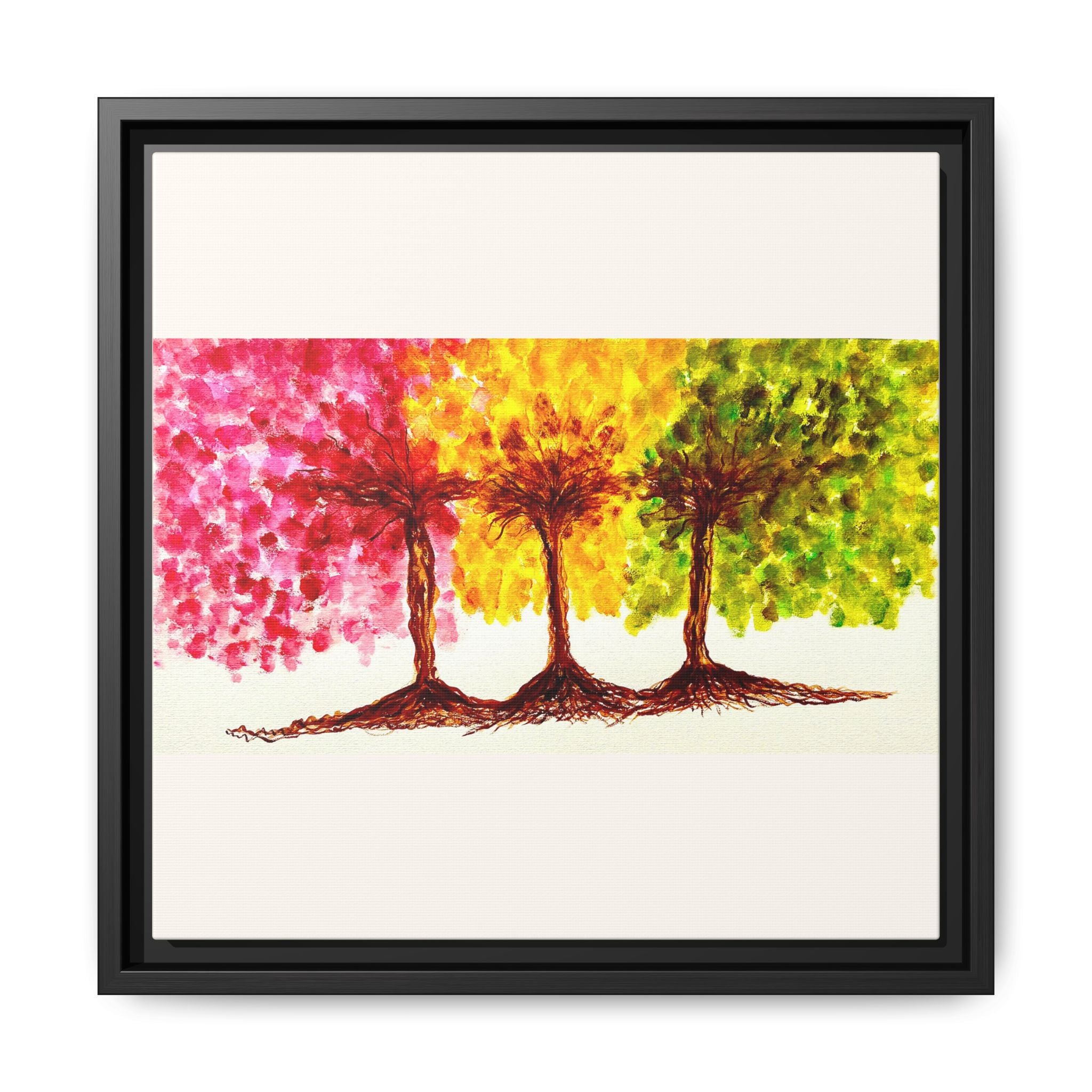 'Serendipity' - Matte Canvas, Framed (Multi-color)