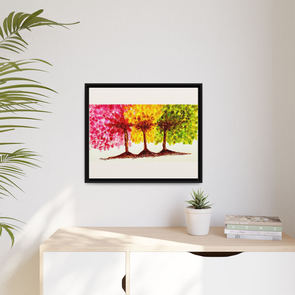 'Serendipity' - Matte Canvas, Framed (Multi-color)
