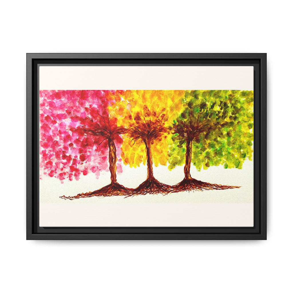'Serendipity' - Matte Canvas, Framed (Multi-color)