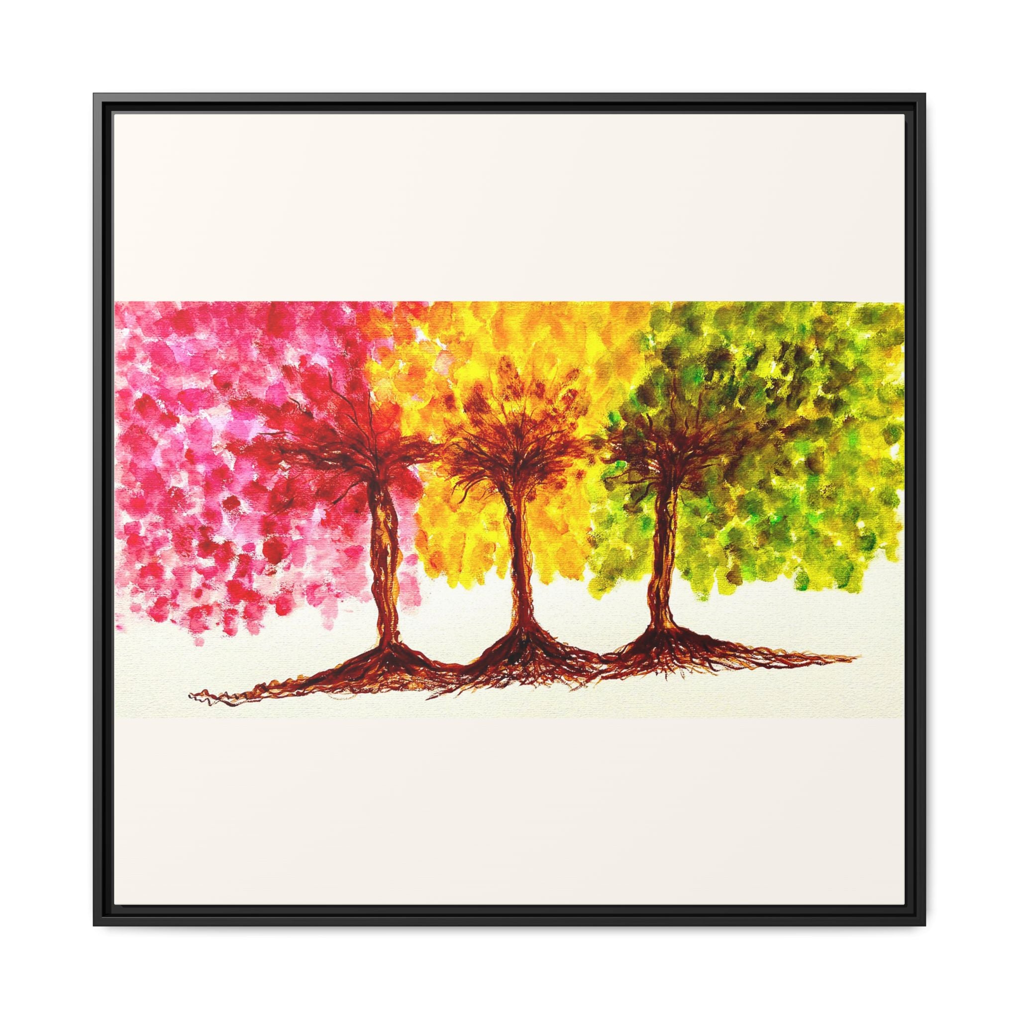 'Serendipity' - Matte Canvas, Framed (Multi-color)
