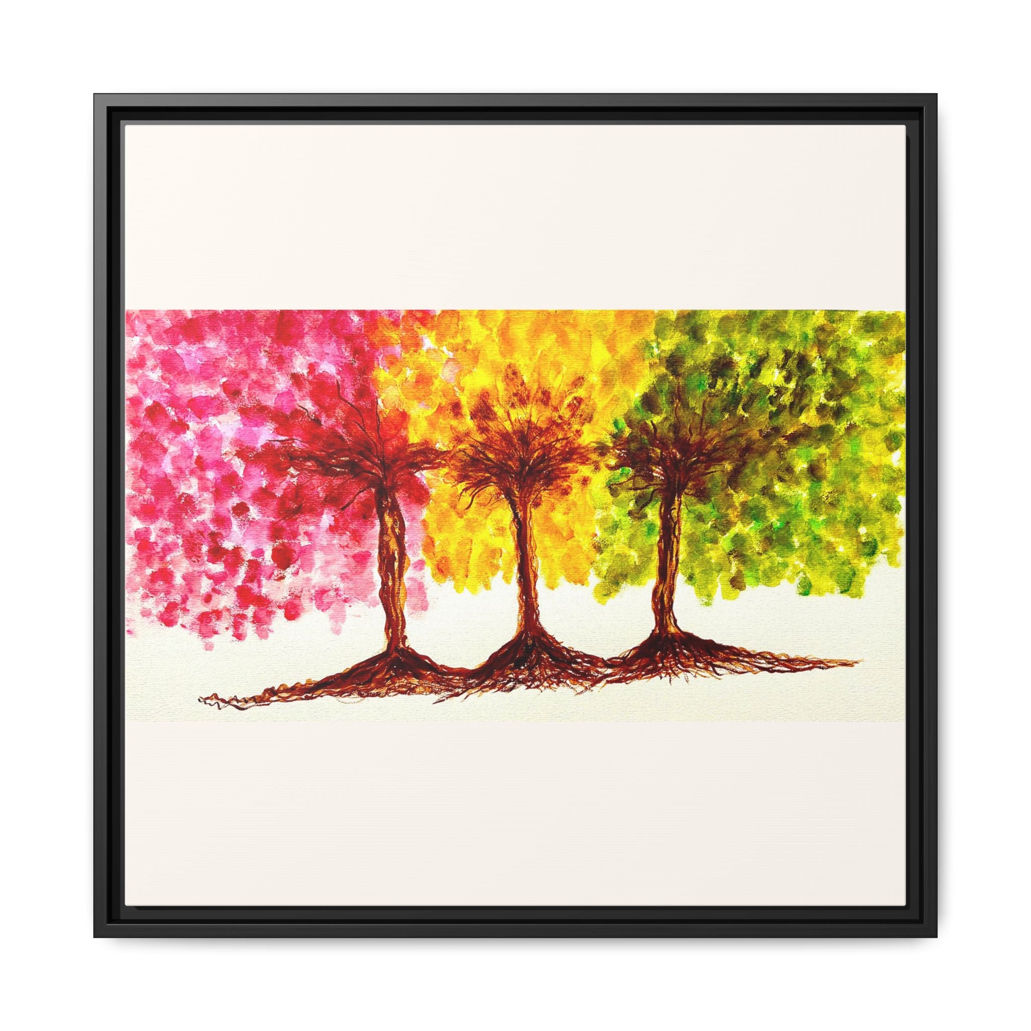 'Serendipity' - Matte Canvas, Framed (Multi-color)
