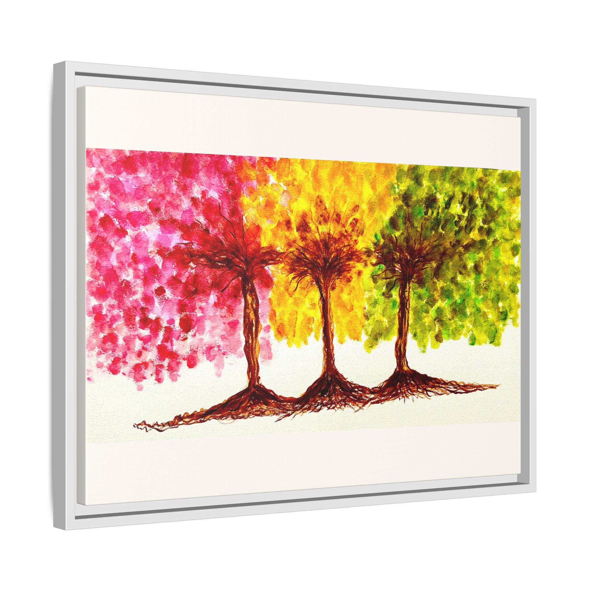 'Serendipity' - Matte Canvas, Framed (Multi-color)