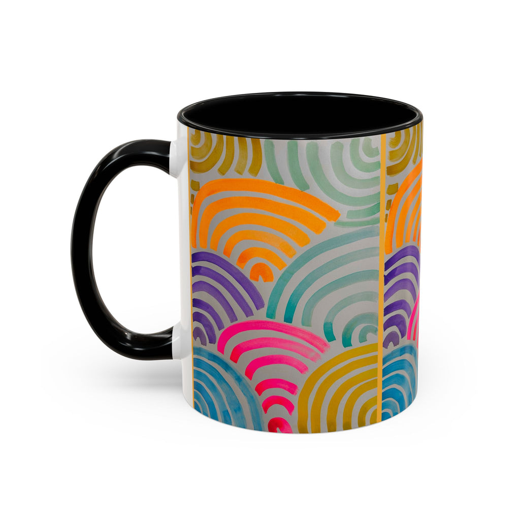 'Neon Arc' - Accent Coffee Mug (11, 15oz)