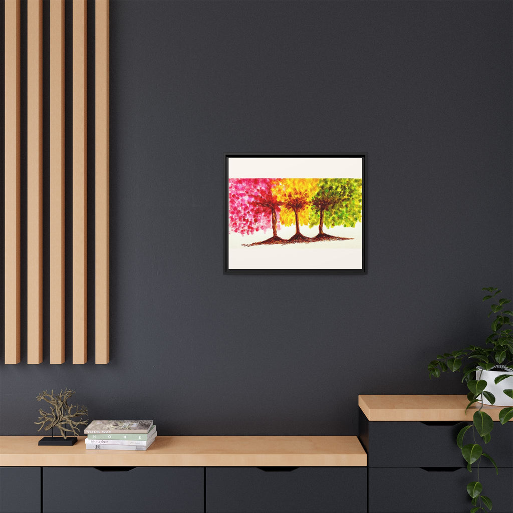 'Serendipity' - Matte Canvas, Framed (Multi-color)