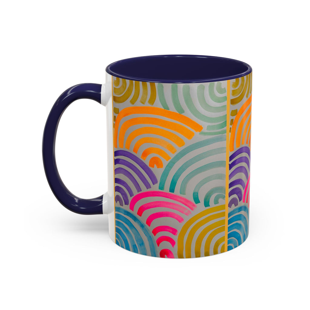 'Neon Arc' - Accent Coffee Mug (11, 15oz)