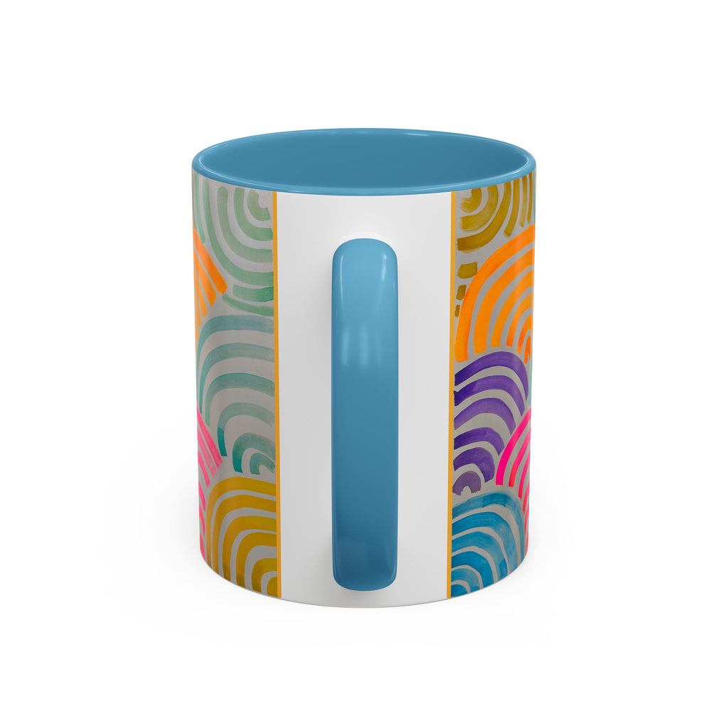 'Neon Arc' - Accent Coffee Mug (11, 15oz)