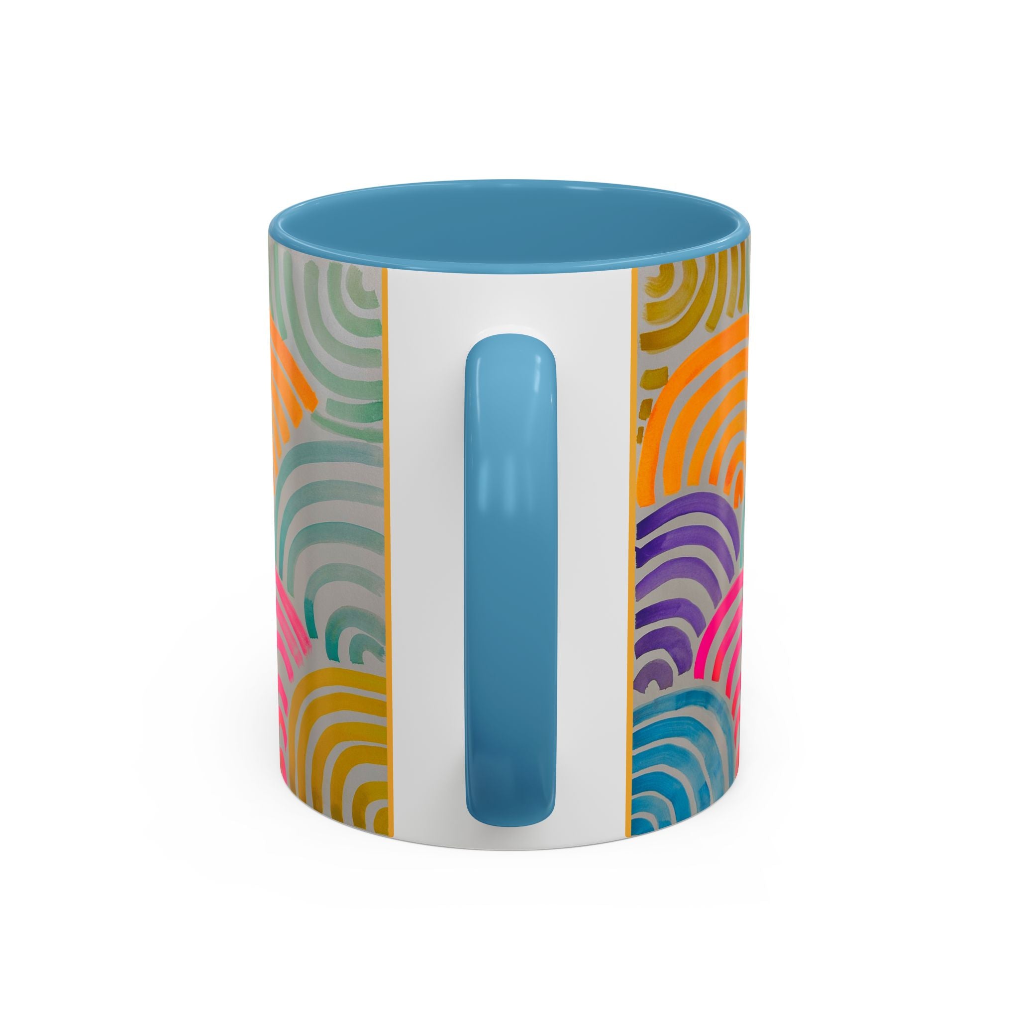 'Neon Arc' - Accent Coffee Mug (11, 15oz)