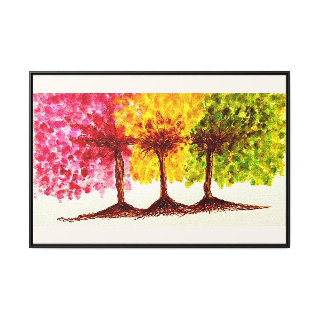 'Serendipity' - Matte Canvas, Framed (Multi-color)