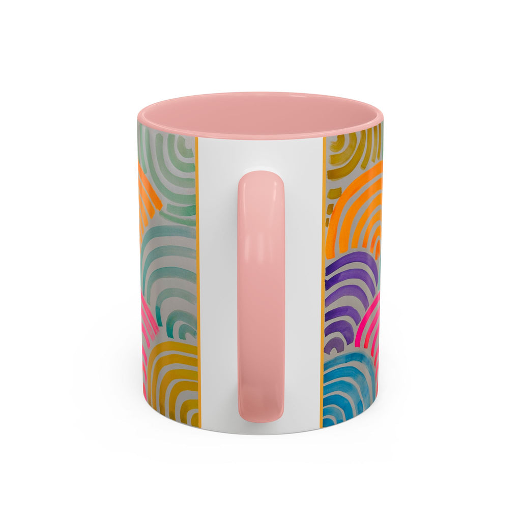 'Neon Arc' - Accent Coffee Mug (11, 15oz)