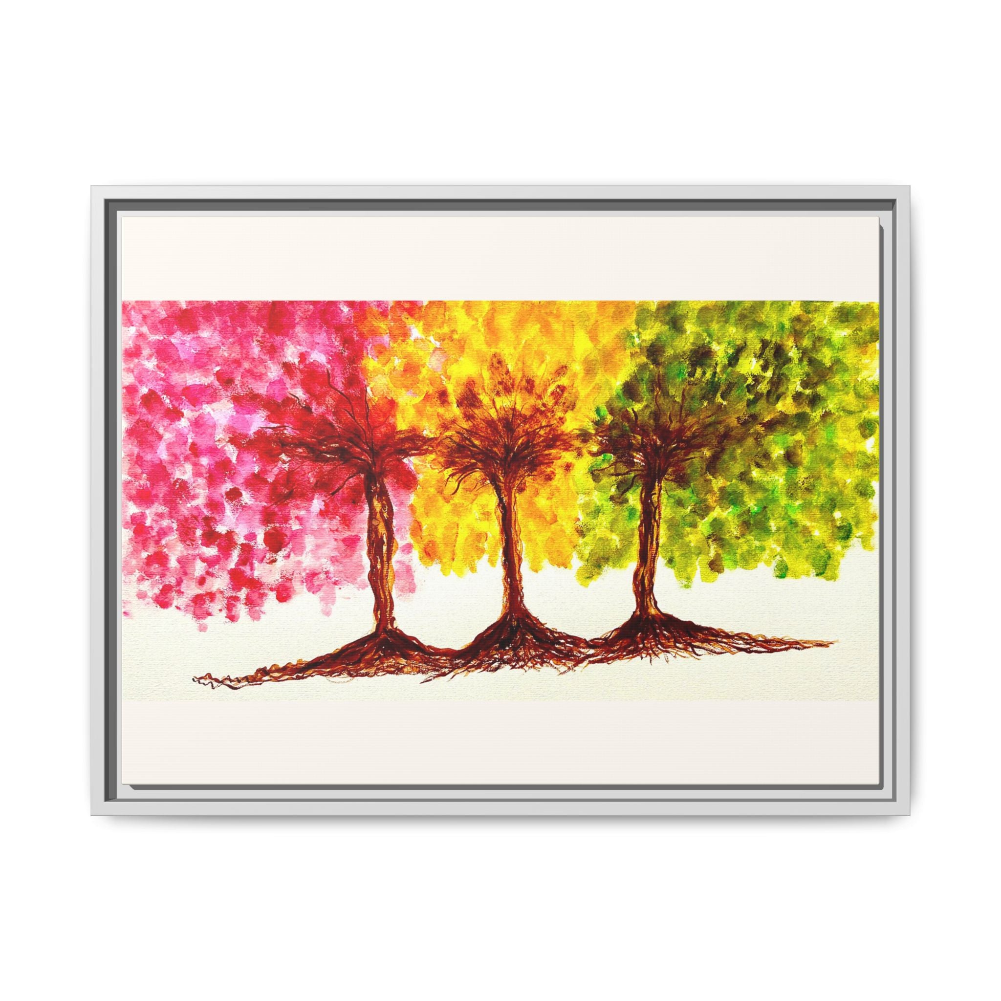 'Serendipity' - Matte Canvas, Framed (Multi-color)