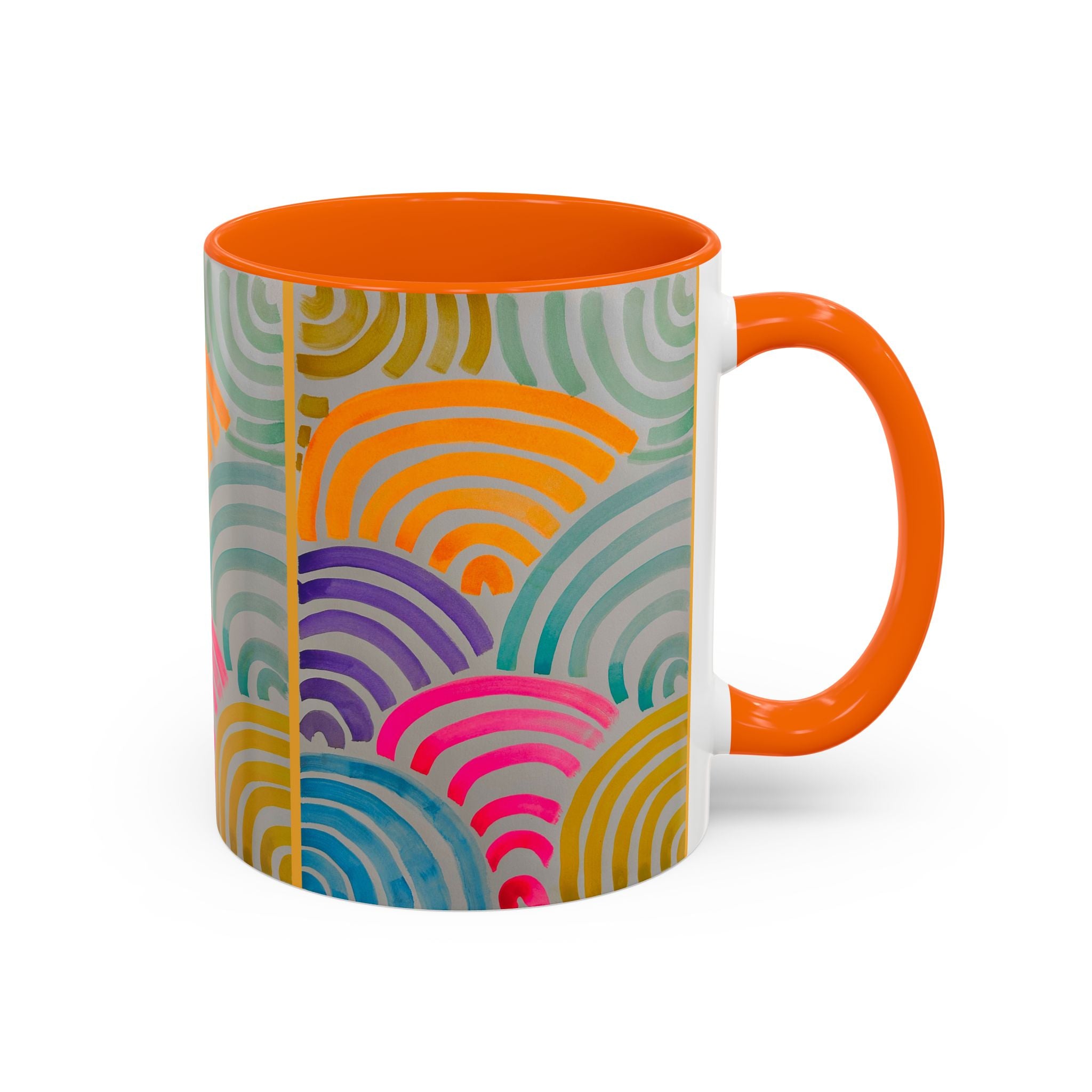 'Neon Arc' - Accent Coffee Mug (11, 15oz)