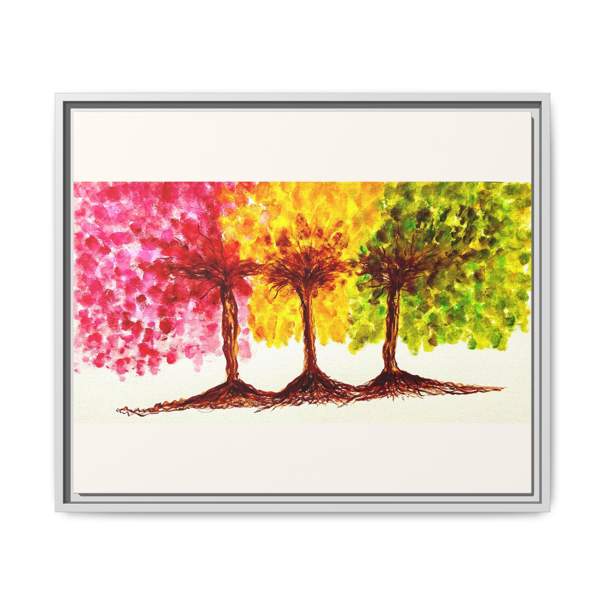 'Serendipity' - Matte Canvas, Framed (Multi-color)