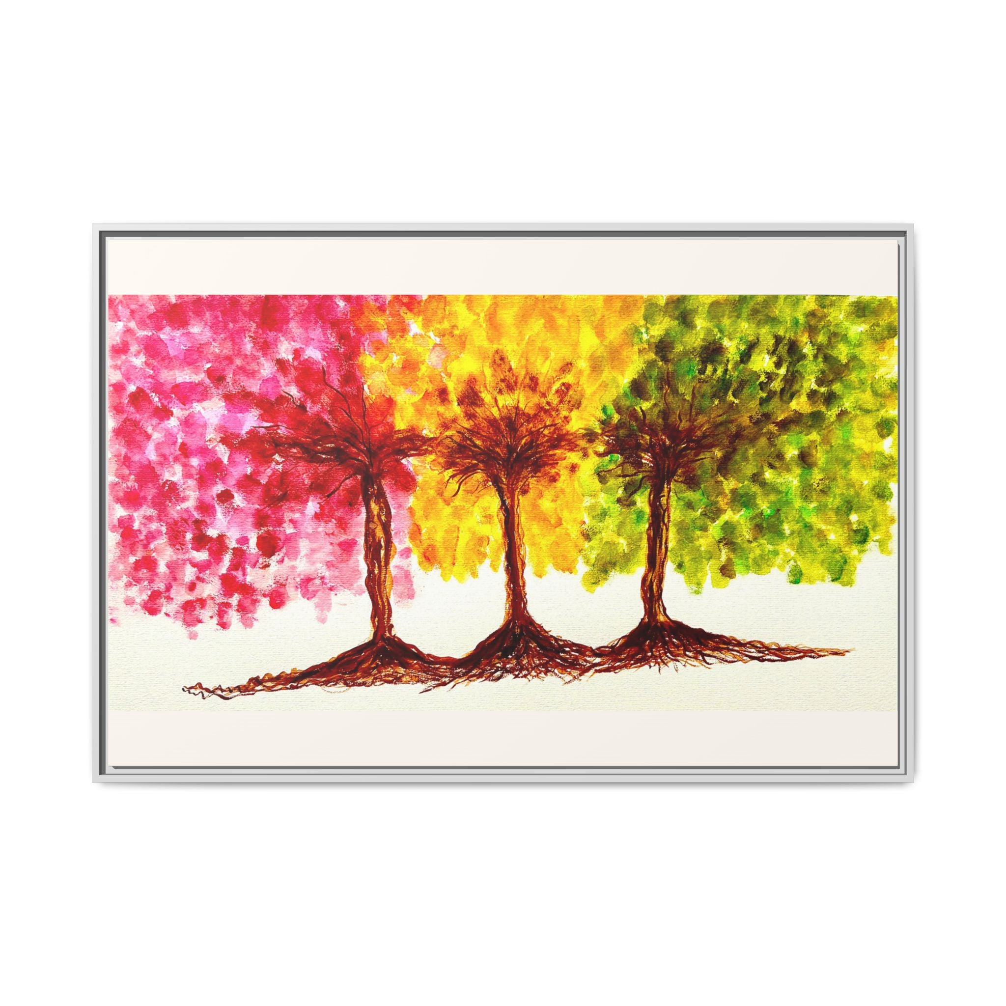 'Serendipity' - Matte Canvas, Framed (Multi-color)